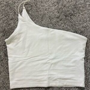 ARITZIA one shoulder white top
